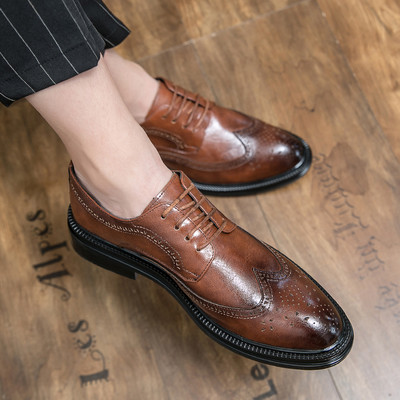 Meeste nahkkingad paeltega - hingavad