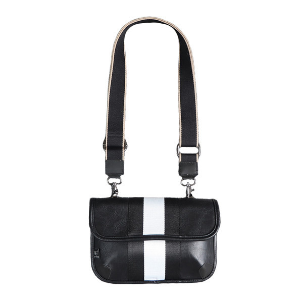 Pika sanga ja metallist kinnitusega nahast meeste sportkott