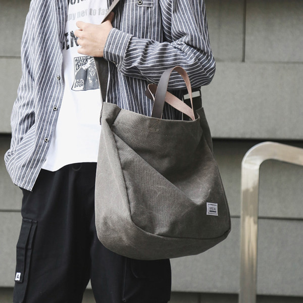 Suur tekstiilist kott meestele