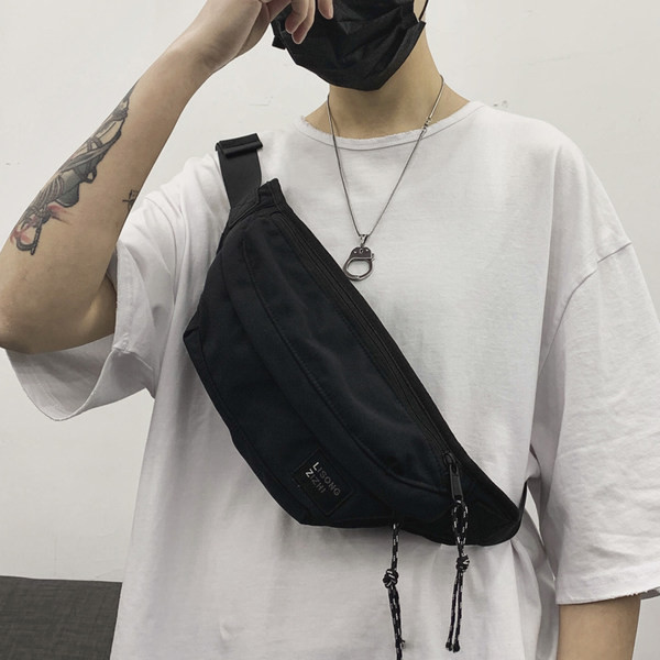 Meeste punk tüüpi lukuga tekstiilikott