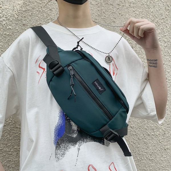 Meeste punk tekstiilist kott vööle või õlale