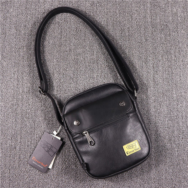 Jauna modeļa vīriešu soma ar eko ādas rāvējslēdzēju