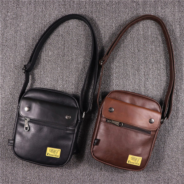 Jauna modeļa vīriešu soma ar eko ādas rāvējslēdzēju