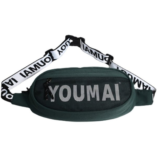 Vīriešu ikdienas soma ar uzrakstu un tīklu