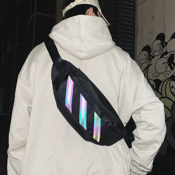 Vīriešu punk tipa tekstila soma ar rāvējslēdzēju