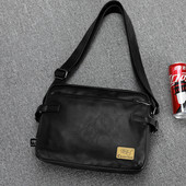 Meeste nahast õlakott ja pikk reguleeritav käepide