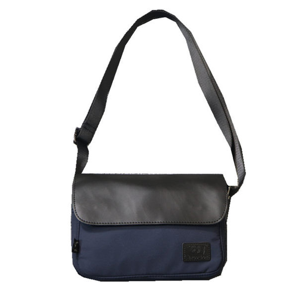 Jauna modeļa vīriešu plecu soma melnā un zilā krāsā