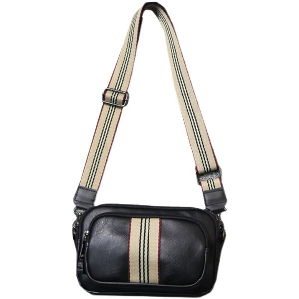 Moodne meeste kunstnahast kott esitaskuga must ja pruun