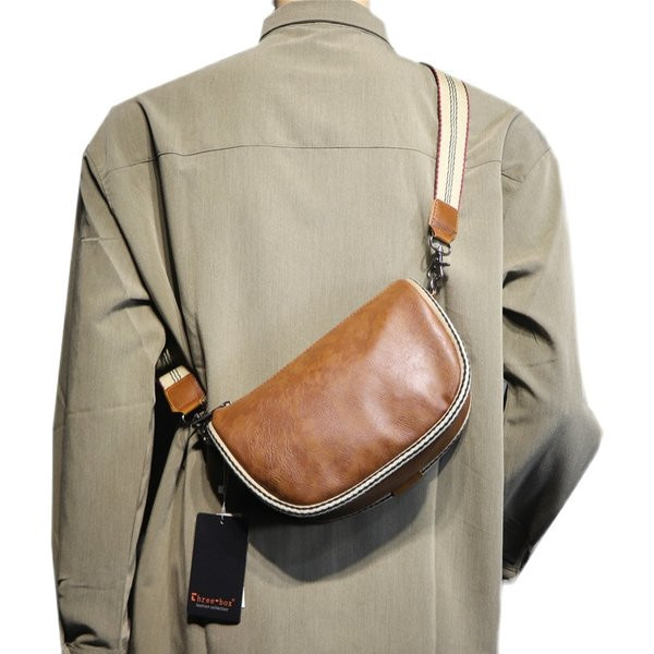 Moodne meeste kunstnahast õlakott