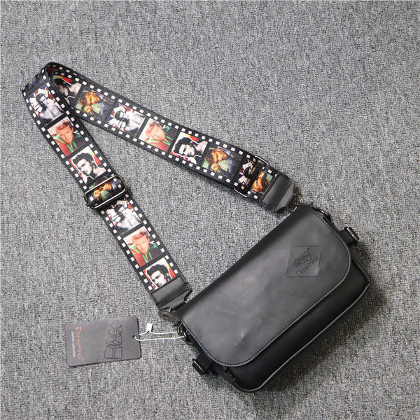 Casual meeste nahast kott värvilise õlasanguga