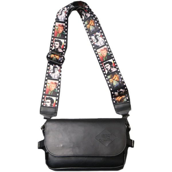 Casual meeste nahast kott värvilise õlasanguga