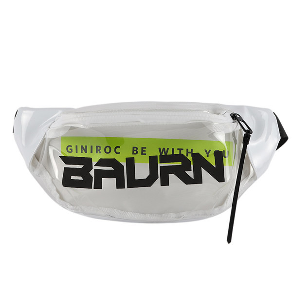 Vīriešu panku soma ar caurspīdīgu kabatu