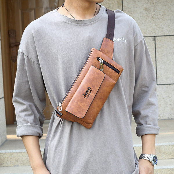 Meeste ökonahast tõmbluku ja kirjaga õlakott