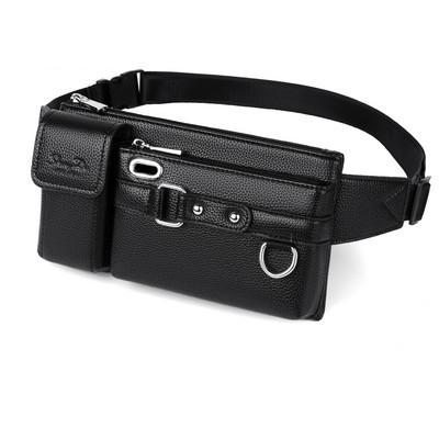 Meeste õlakott lukuga ja kirjaga