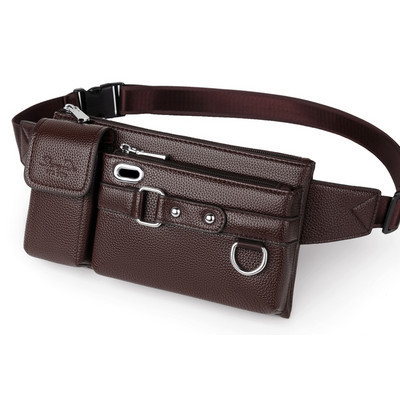 Meeste õlakott lukuga ja kirjaga