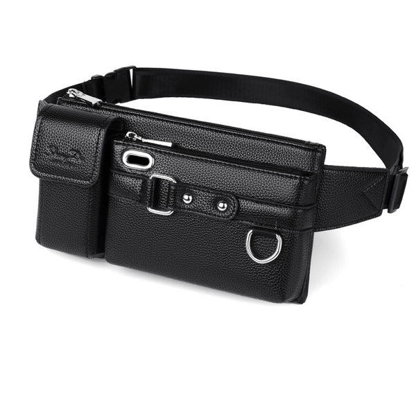 Meeste õlakott lukuga ja kirjaga