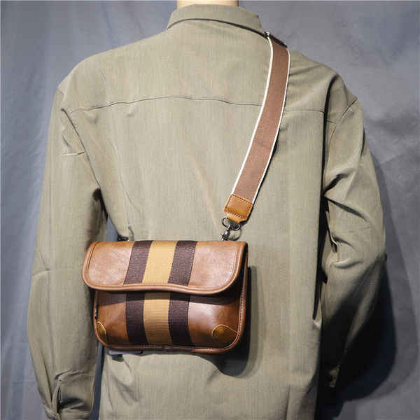 Uus mudel meeste õlakott pruuni ja musta värviga