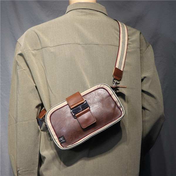 Alkalmi eco bőr válltáska fekete és barna színben