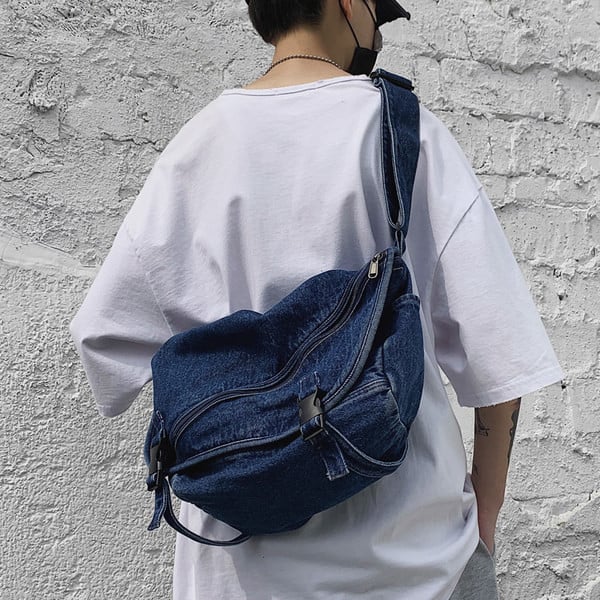 Meeste teksast õlakott