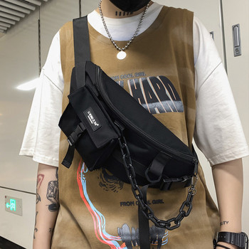 Мъжка чанта с джоб и катарами