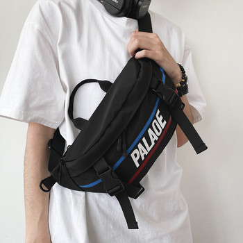 Мъжка ежедневна чанта с катарами и надпис