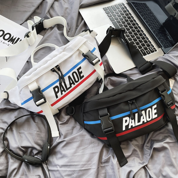 Pandlate ja pealdisega meeste päevakott