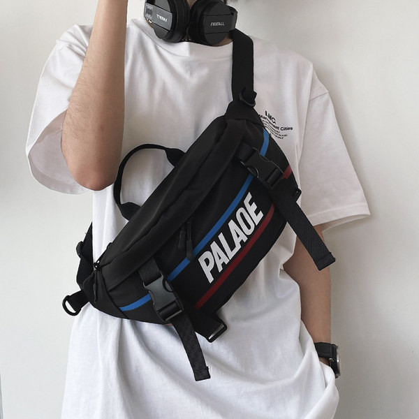 Pandlate ja pealdisega meeste päevakott