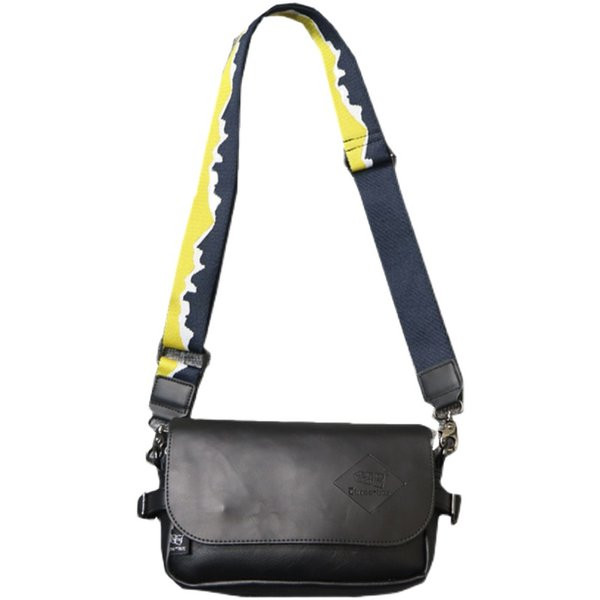 Moodne meeste nahast kott musta värvi õlale