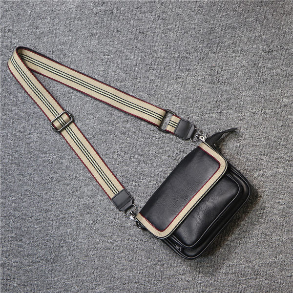 Jauna modeļa vīriešu ādas soma ar metāla plecu aizdari