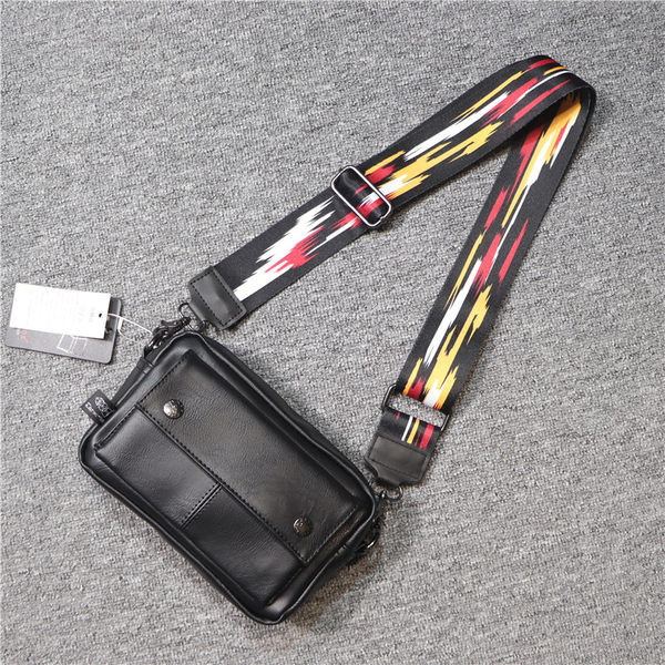 Vabaaja meeste kunstnahast kott esitaskuga