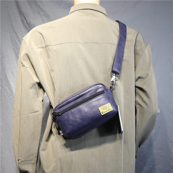 Jauna modeļa vīriešu mākslīgās ādas soma ar rāvējslēdzēju