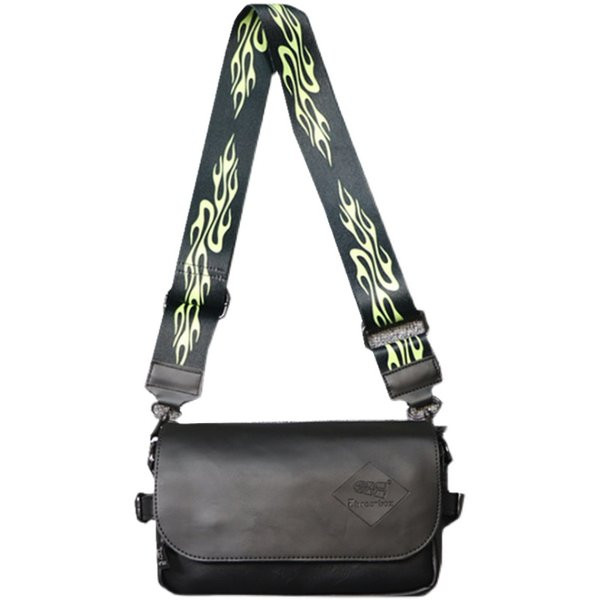 Jauna modeļa vīriešu mākslīgās ādas plecu soma melnā krāsā