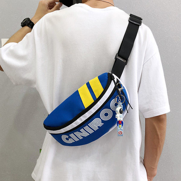 Vīriešu panks ar uzrakstu un regulējamu rokturi