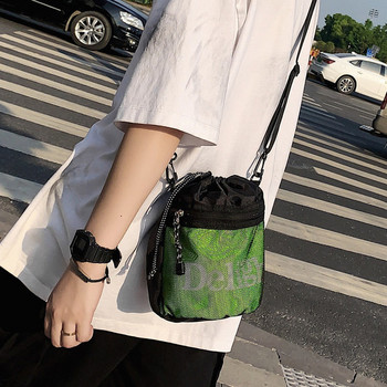Мъжка ежедневна чанта с надпис и връзки