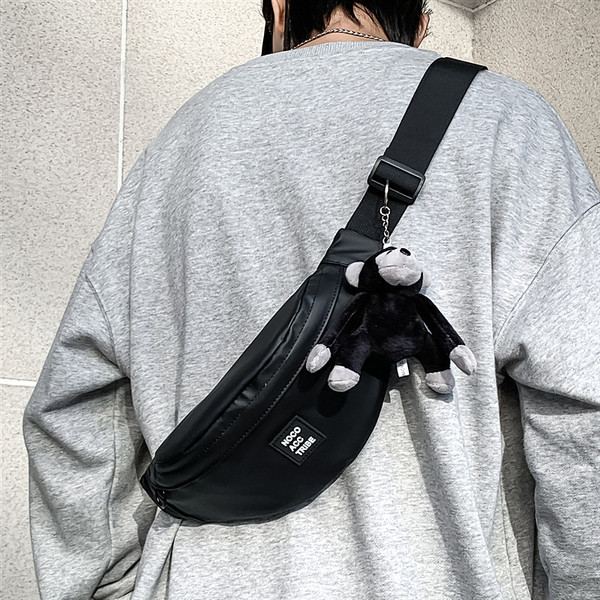 Vīriešu ikdienas plecu soma ar uzrakstu