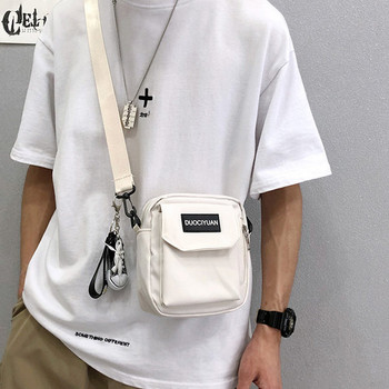 Мъжка чанта с преден джоб и дълга дръжка