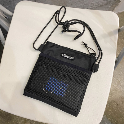 Férfi hétköznapi textil táska cipzárral