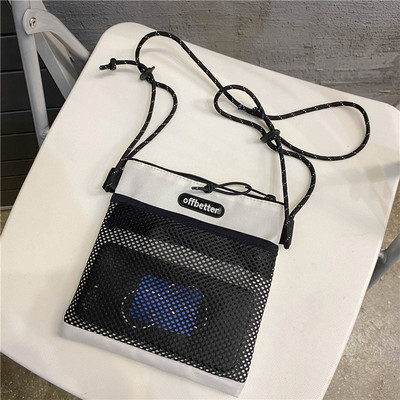 Férfi hétköznapi textil táska cipzárral