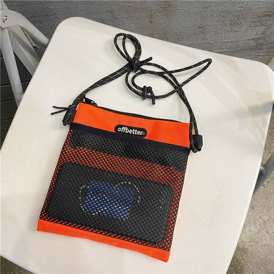 Férfi hétköznapi textil táska cipzárral