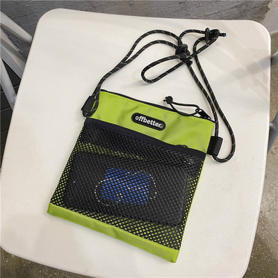 Férfi hétköznapi textil táska cipzárral