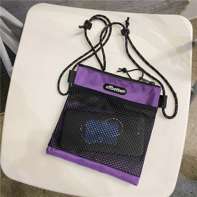 Férfi hétköznapi textil táska cipzárral