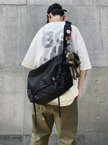 Μεγάλη υφασμάτινη τσάντα με πλαστικούς συνδετήρες - για άνδρες