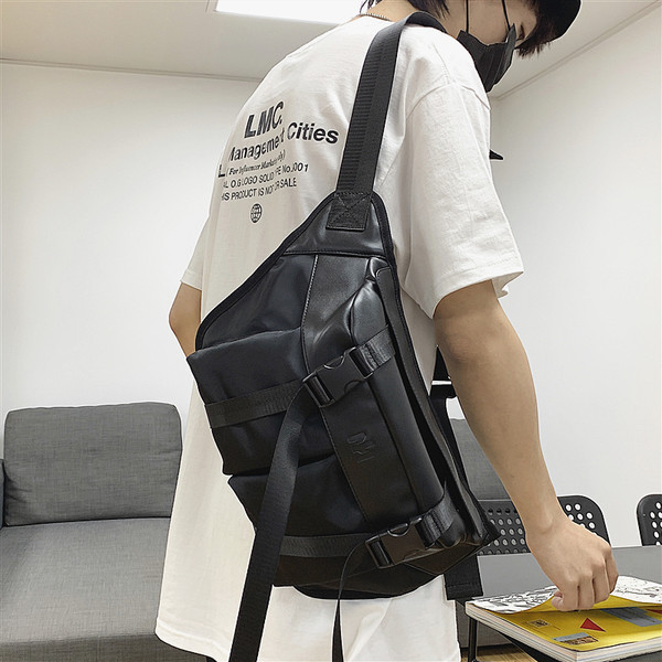 Jauna modeļa vīriešu plecu soma ar plastmasas aizdari