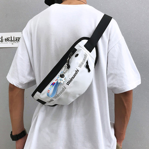 Vīriešu ikdienas punk no tekstila ar regulējamu rokturi