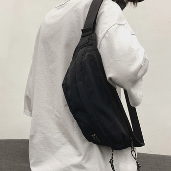 Ανδρική αθλητική τσάντα από ύφασμα με φερμουάρ