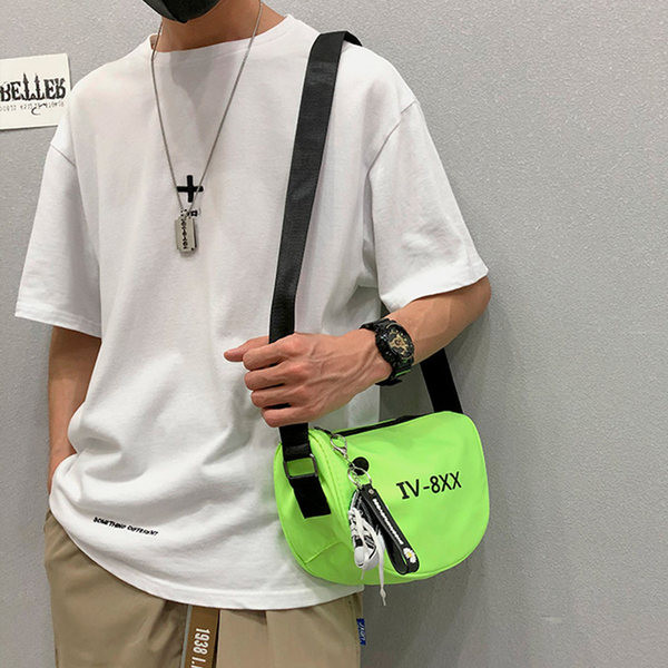 Ikdienas vīriešu tekstila soma ar regulējamu rokturi