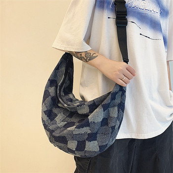 Ежедневна чанта от текстил с цип за мъже 