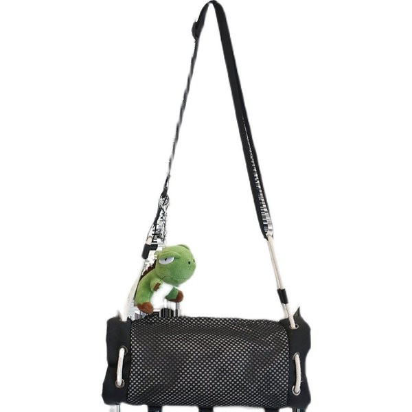 Vīriešu soma ar sietu un rāvējslēdzēju