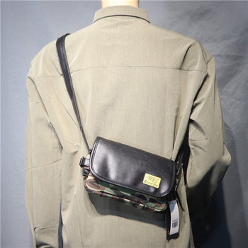 Νέο μοντέλο ανδρική τσάντα καμουφλάζ με έμβλημα και λαβή ώμου