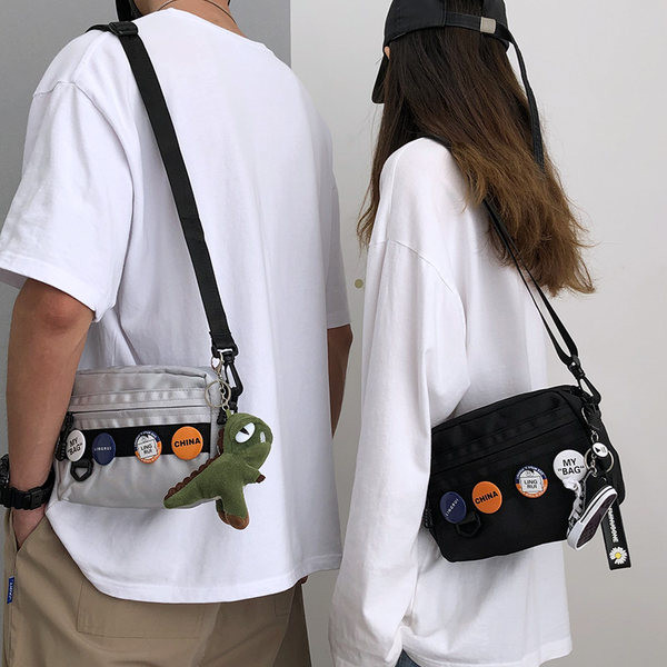 Lezser férfi textiltáska hosszú füllel